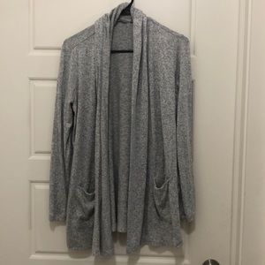 Athleta Silver Cardigan